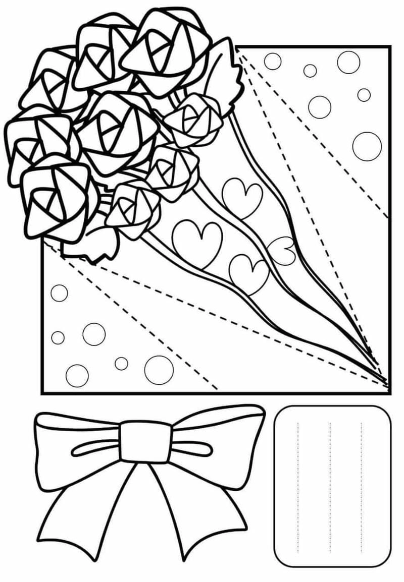 Chọn ngay mẫu thiệp tô màu 20/11 giúp bé làm quà tặng thầy cô