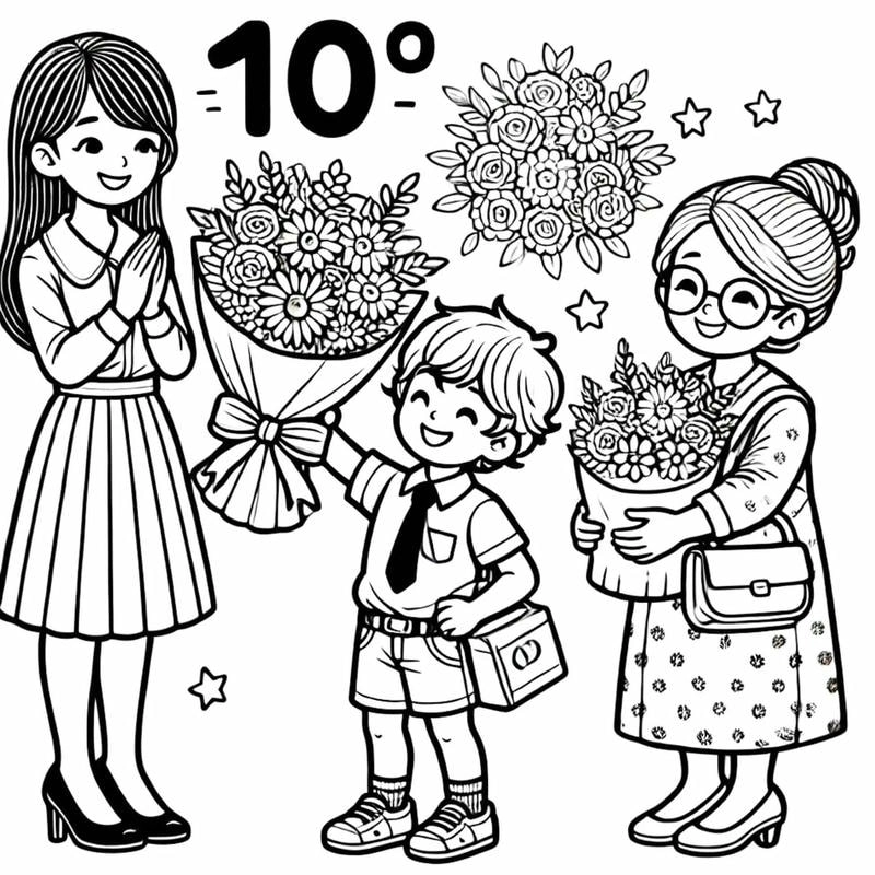 Tự tay tạo thiệp 20/10 tô màu đẹp và đáng yêu dành tặng mẹ