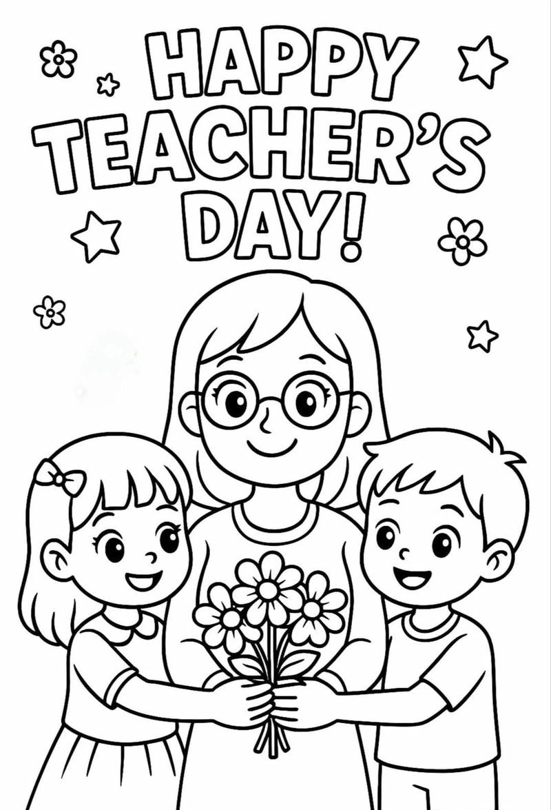 Tải ngay những mẫu thiệp tô màu 20/11 đẹp cho bé tự tay trang trí