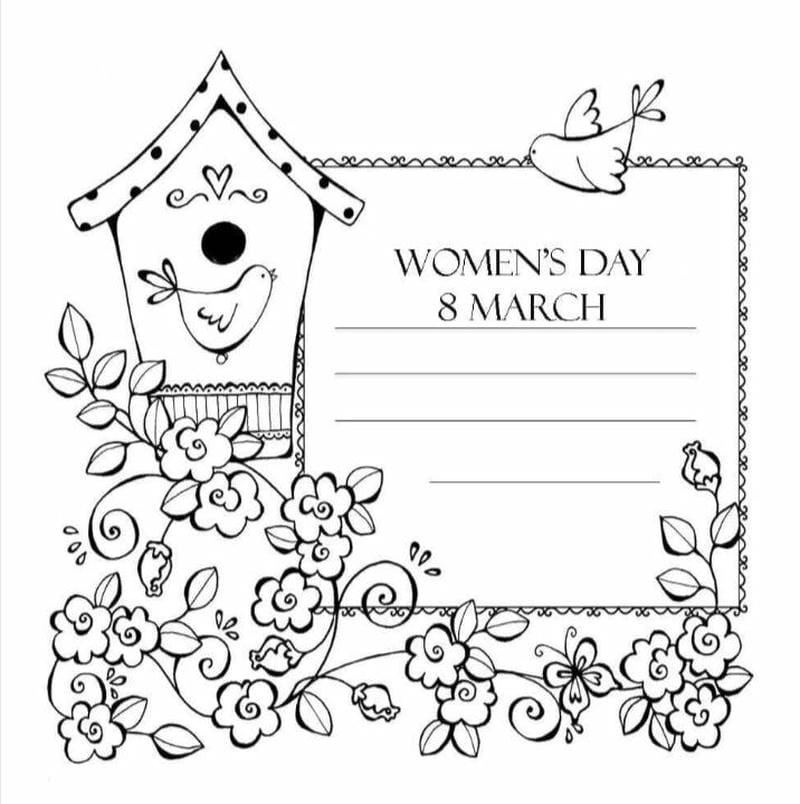 Cùng bé tạo thiệp tô màu chúc mừng ngày 8 3 đầy yêu thương