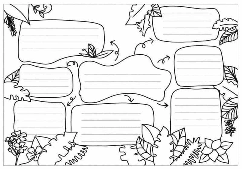 Mẫu thiệp 8/3 tô màu bó hoa rực rỡ dành tặng mẹ và cô giáo