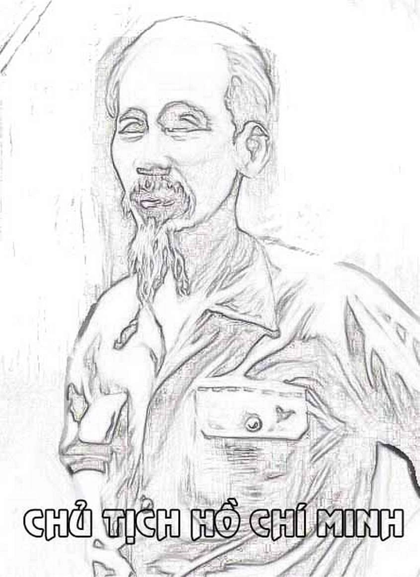 Bố mẹ hãy tải ngay cho bé tô màu bác hồ khơi gợi tinh thần Việt