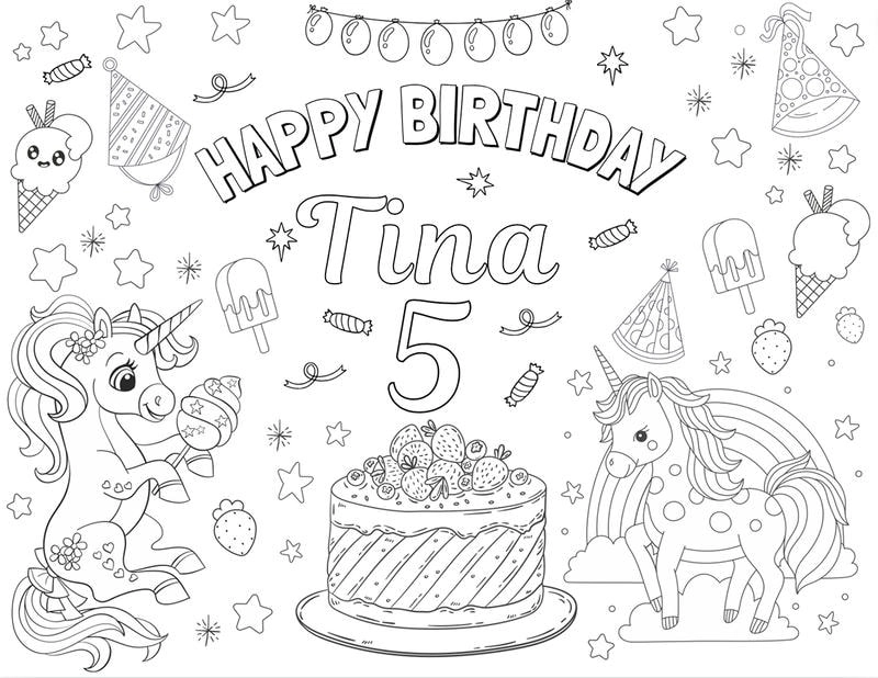 Thỏa sức sáng tạo với hình tô màu bánh sinh nhật