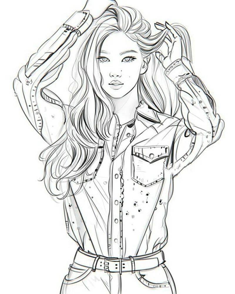 Tải ngay tô màu card blackpink sinh động dễ thương