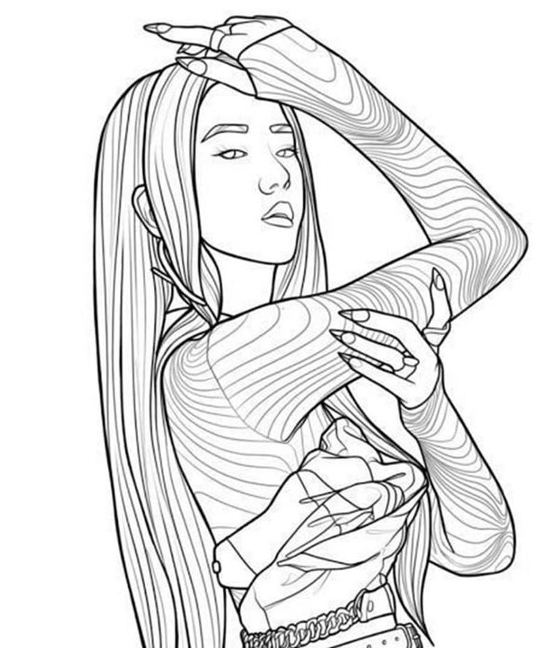 Bộ sưu tập hình tô màu blackpink cute nhất hiện nay