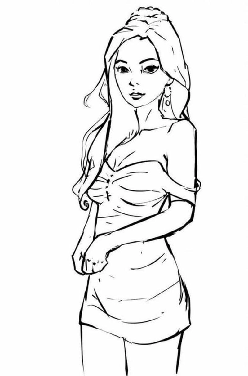 Tải miễn phí hình blackpink chưa tô màu cho bé tô