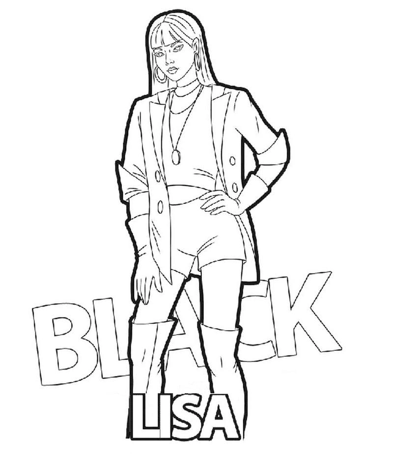 Thư viện hình ảnh tô màu blackpink sắc nét đẹp