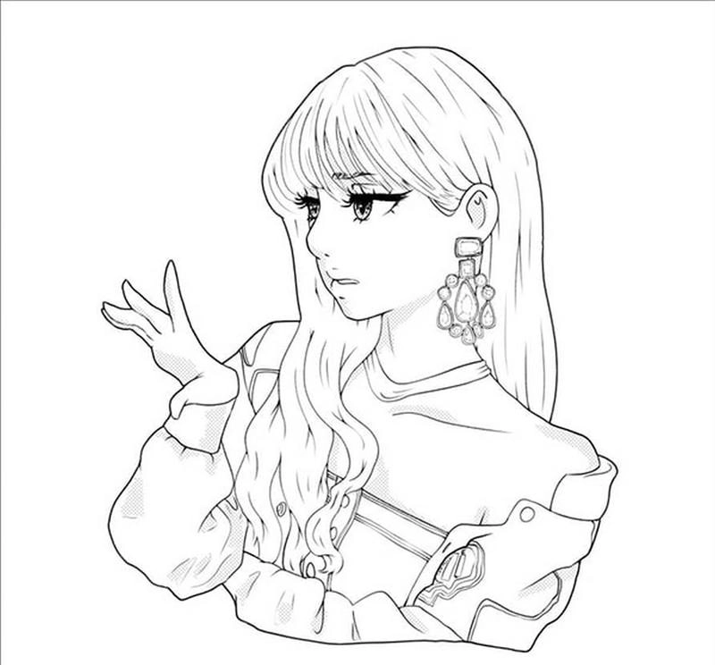 Tổng hợp hình ảnh blackpink tô màu đa dạng mẫu