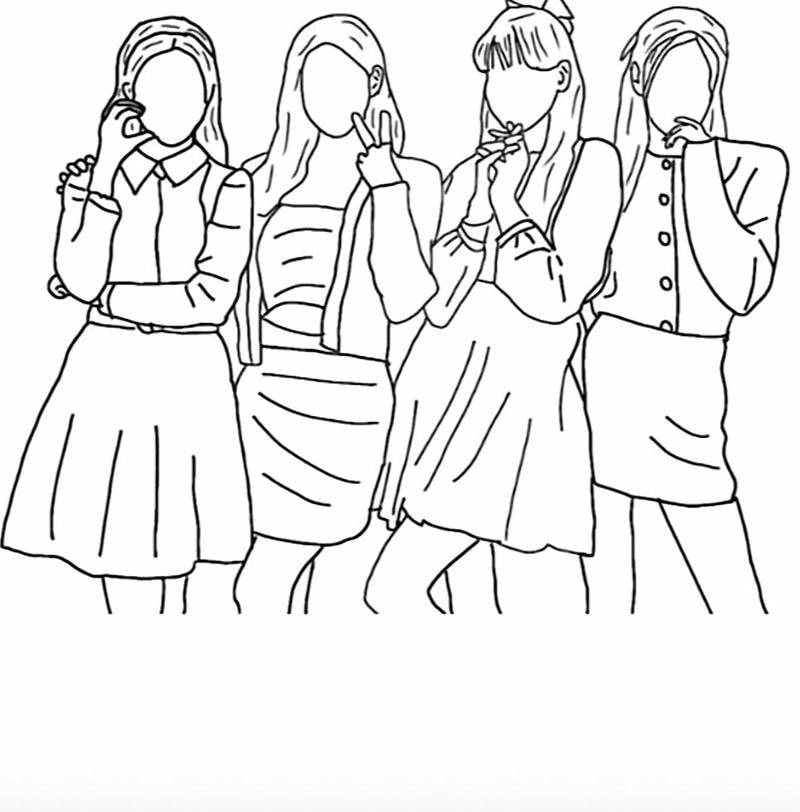 Bộ sưu tập tô màu blackpink chibi dành cho fan nhí đầy màu sắc