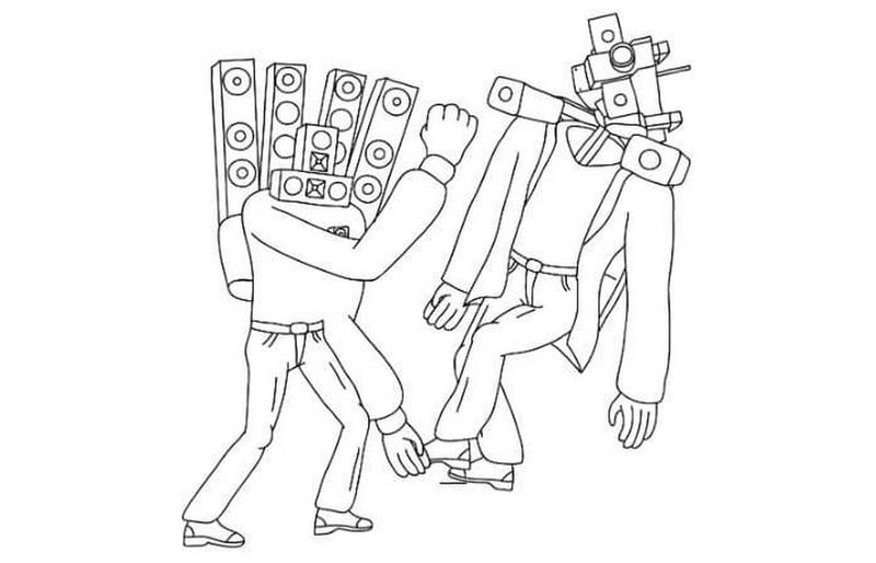 Tải ngay bộ tranh to màu cameraman để bé tập tô mỗi ngày không chán