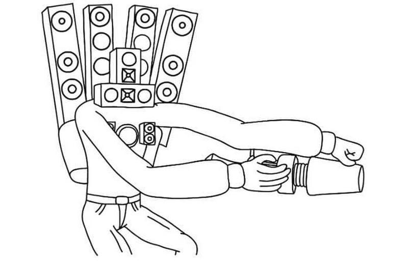 Tải ngay mẫu tô màu cameraman đơn giản giúp bé học tô và sáng tạo