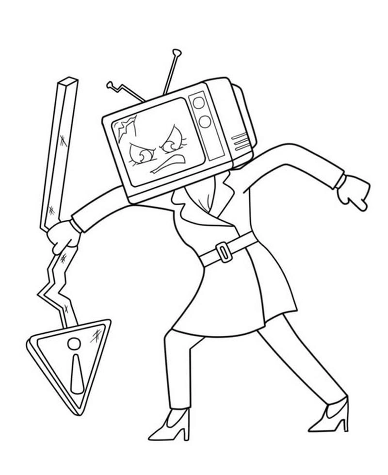 Chọn mẫu in hình tô màu titan cameraman siêu đẹp phù hợp cho mọi độ tuổi