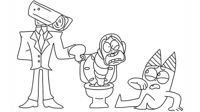 Đừng bỏ lỡ tranh tô màu titan cameraman cấp 2 với phong cách chiến binh mạnh mẽ