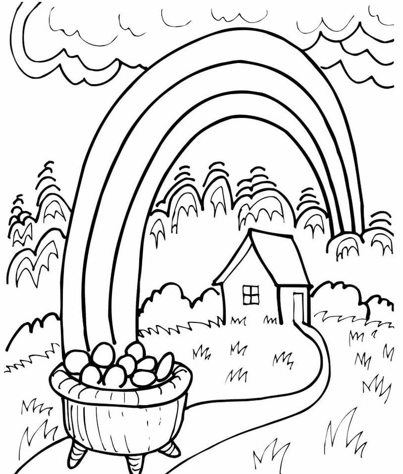 Tô màu hình cầu vồng giúp bé luyện kỹ năng cầm bút tốt hơn