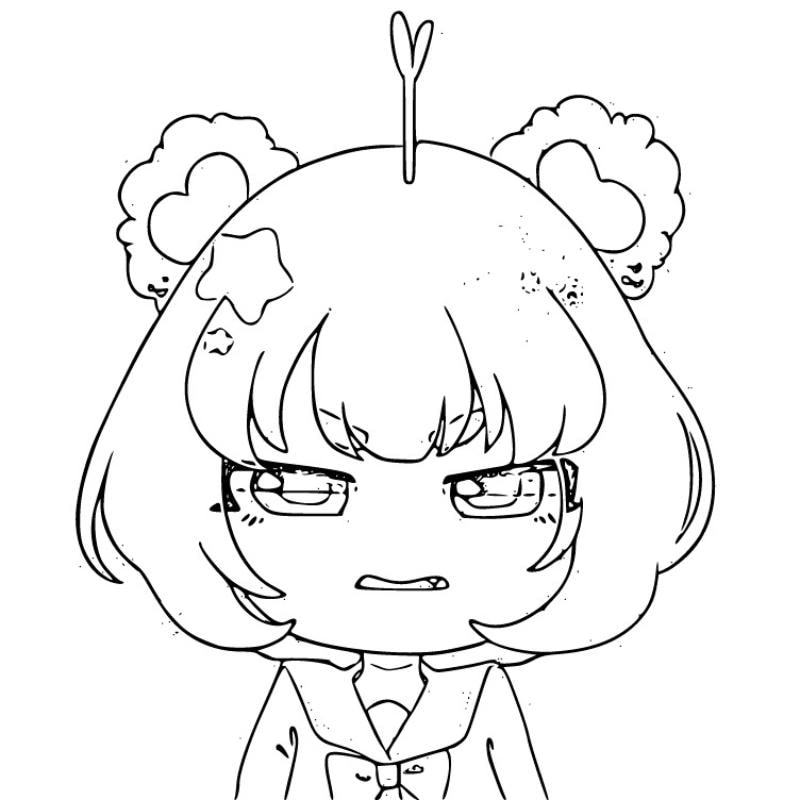 Tranh tô màu simmy chibi cute đầy màu sắc cho fan Hero Team