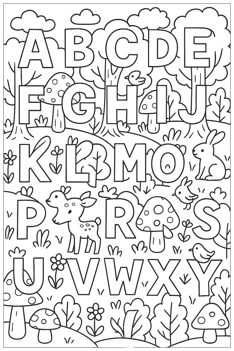 Giúp bé ghi nhớ chữ cái nhanh nhờ bảng chữ cái tô màu