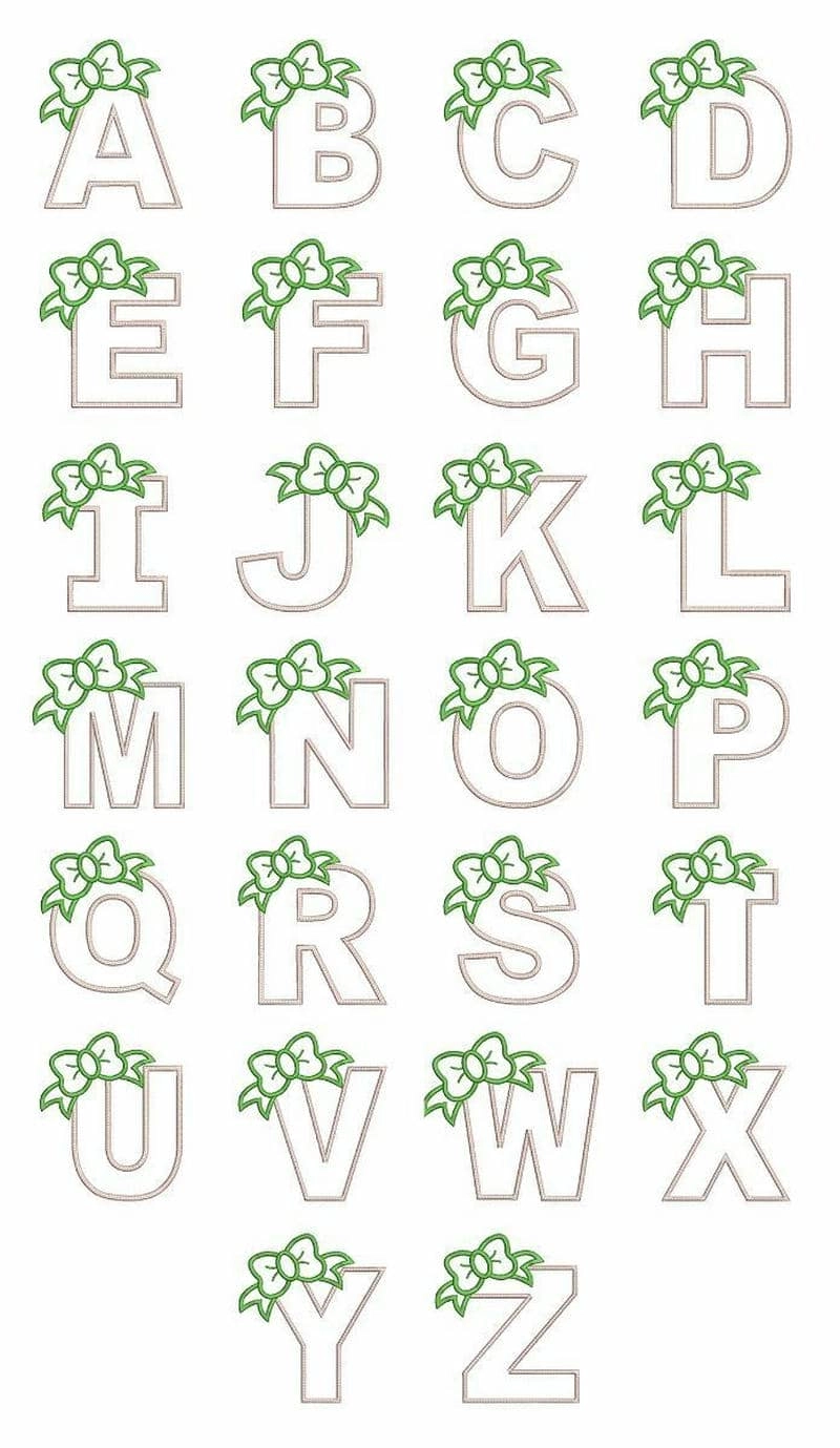 Tăng kỹ năng tô màu cùng bộ chữ cái rỗng tô màu rõ nét