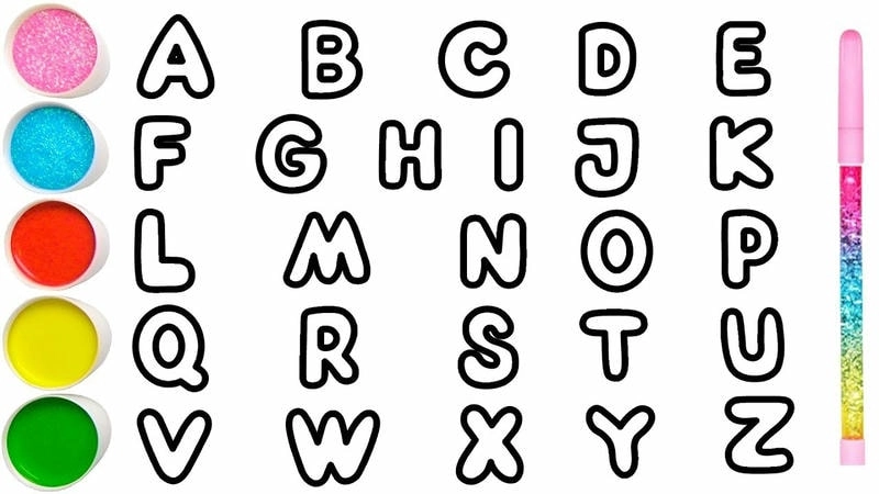 Tải ngay mẫu tô màu chữ cái tiếng việt cực dễ thương cho bé