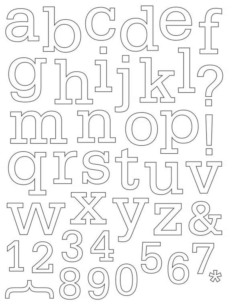 Bộ sưu tập tranh tô màu chữ cái cho bé siêu đáng yêu