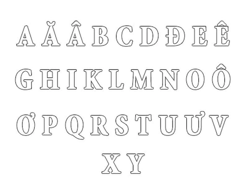 Học mà chơi với tô màu bảng chữ cái tiếng việt đầy đủ từ A đến Y
