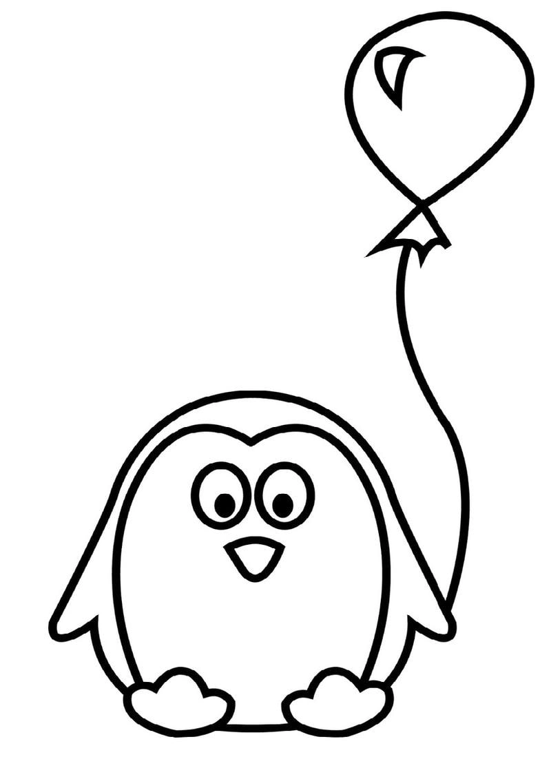 Bộ tranh tô màu con chim cánh cụt lý tưởng giúp bé phát triển khả năng tô màu tranh tô màu con chim
