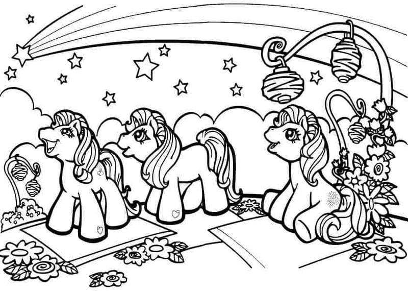 Bé vui chơi với hình tô màu con ngựa sinh động cùng tranh tô màu con ngựa