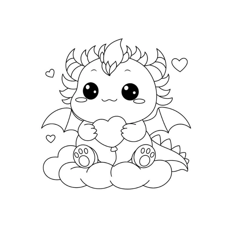 Tranh tô màu rồng truyền cảm hứng từ tranh tô màu con rồng