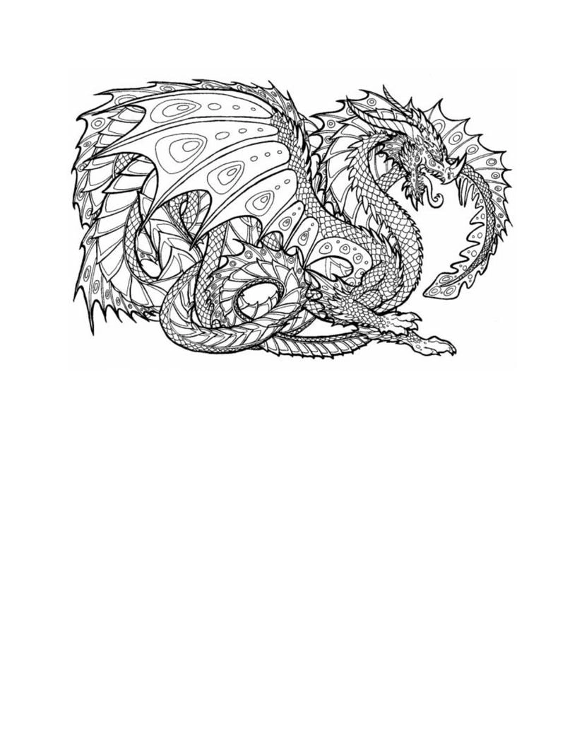 Tô màu rồng thần cho bé học hỏi qua tranh tô màu con rồng
