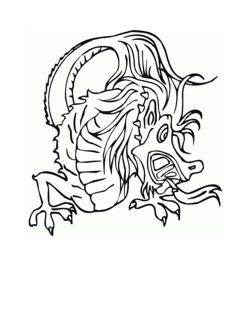 Tô màu con rồng đẹp lạ với những mẫu tranh tô màu con rồng