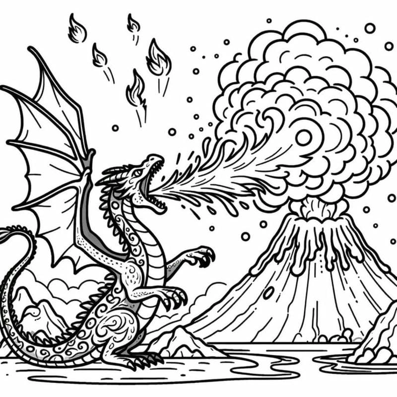 Tranh tô màu con rồng là như thế nào?