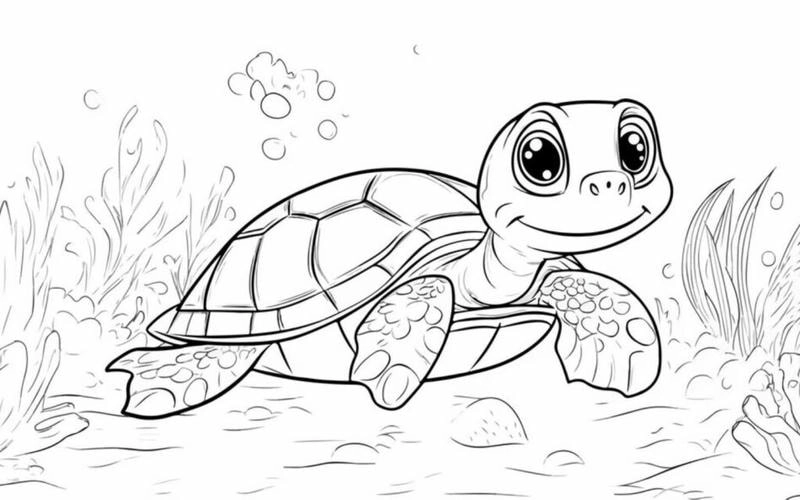Gợi ý cách chọn tô màu con rùa đẹp từ bộ tranh tô màu con rùa