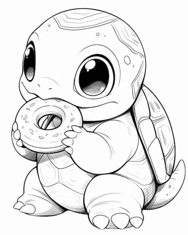 Bé tập tô thông minh với bộ tô màu con rùa cho bé hấp dẫn