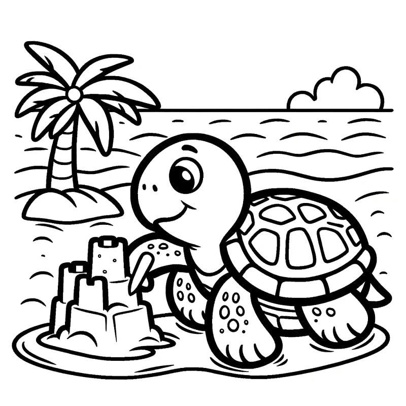 Khám phá tranh tô màu con rùa đa dạng giúp bé to màu con rùa dễ dàng