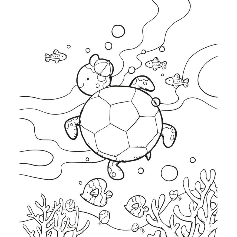 Tải nhanh hình con rùa cho bé tô màu ngộ nghĩnh đáng yêu