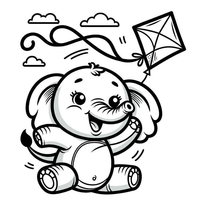 Gợi ý các mẫu tranh con voi tô màu sinh động thuộc loạt tranh tô màu con voi