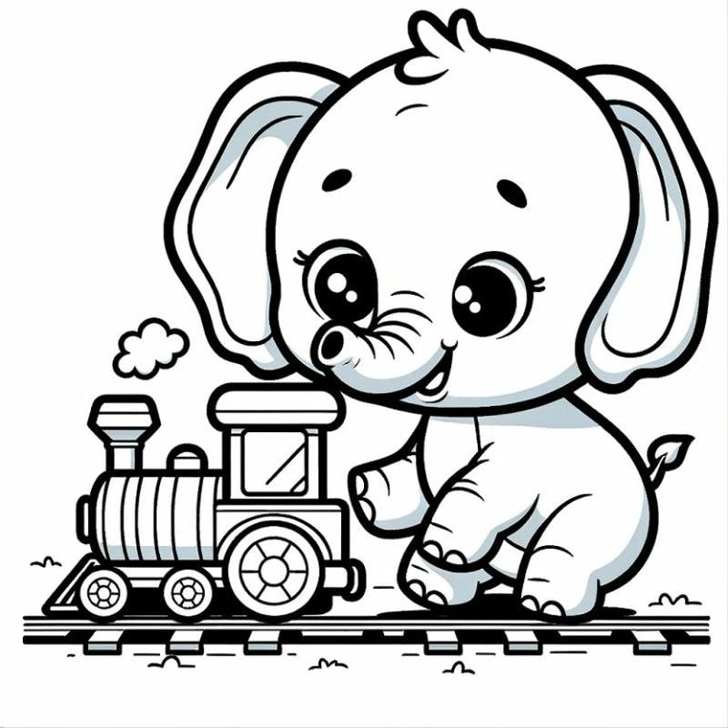 Khám phá ngay mẫu tranh tô màu voi ma mút hấp dẫn như tranh tô màu con voi