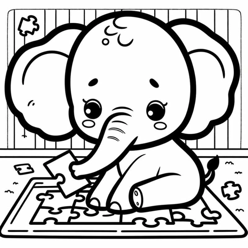 Tải ngay hình vẽ con voi cho bé tô màu để bé khám phá thế giới tranh tô màu con voi