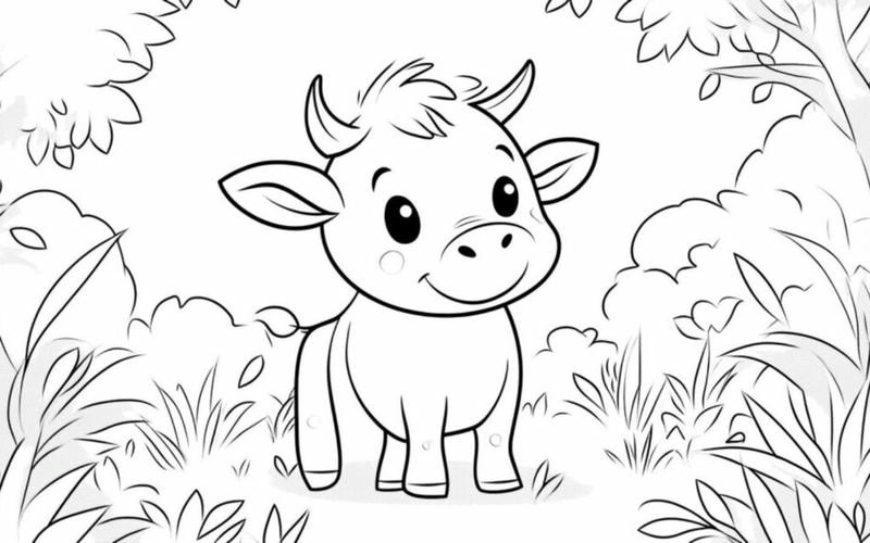 Bé phát triển tư duy cùng hình tô màu động vật cho bé