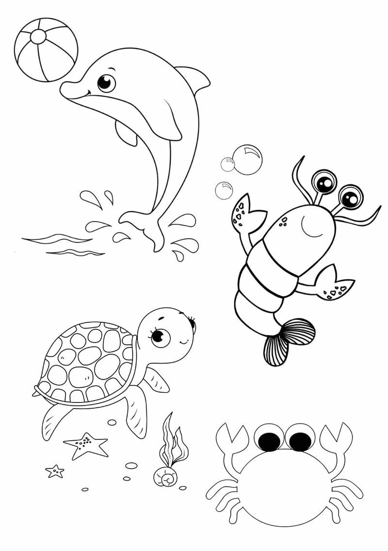 Sưu tầm hình ảnh tô màu động vật sống trong rừng cho bé tô