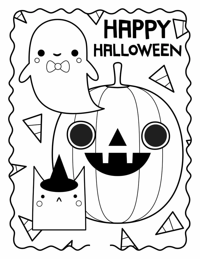 Khám phá bộ halloween tô màu vui nhộn cho bé