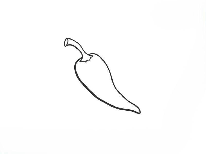 Tô màu quả ớt sắc đỏ rực rỡ bé nào cũng thích