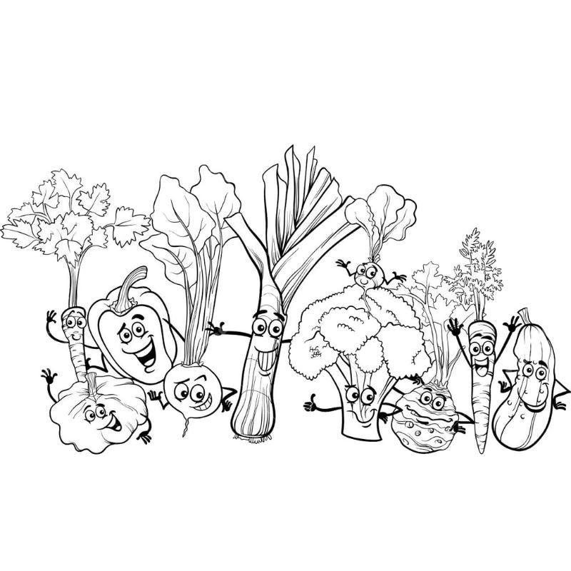 Tranh tô màu một số loại quả giúp bé học nhận diện