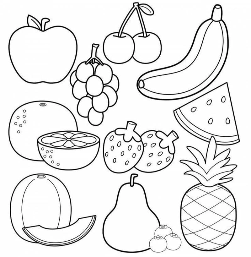 Tô màu hoa quả cho bé vừa học vừa chơi bổ ích