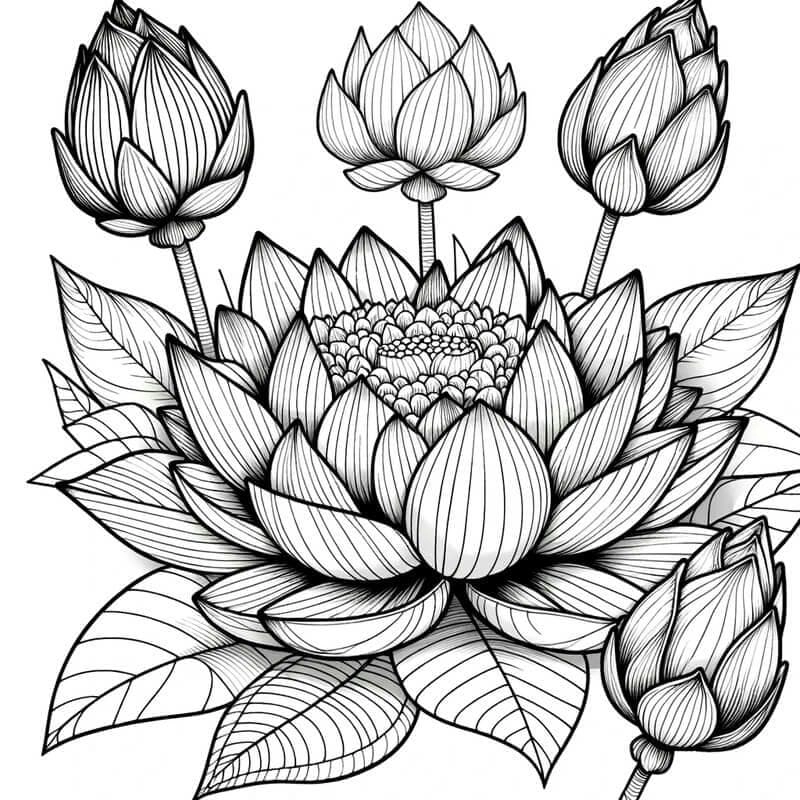 Tô màu hoa sen là như gì mà lại thu hút trẻ?