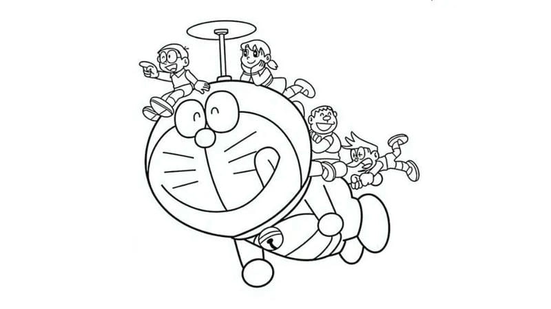 Tranh tô màu hoạt hình cùng tô màu hoạt hình giúp bé sáng tạo tự nhiên