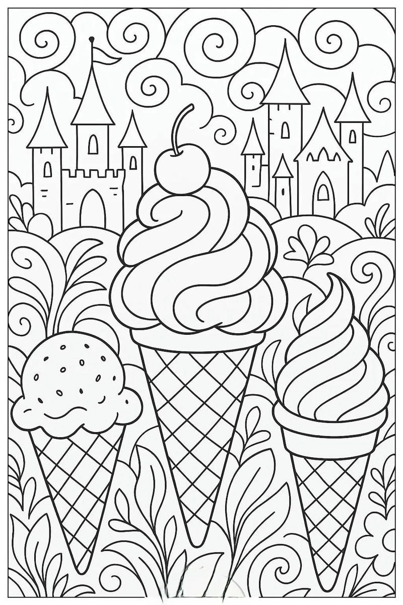 Bé tập vẽ với tô màu kem cute đáng yêu ngộ nghĩnh