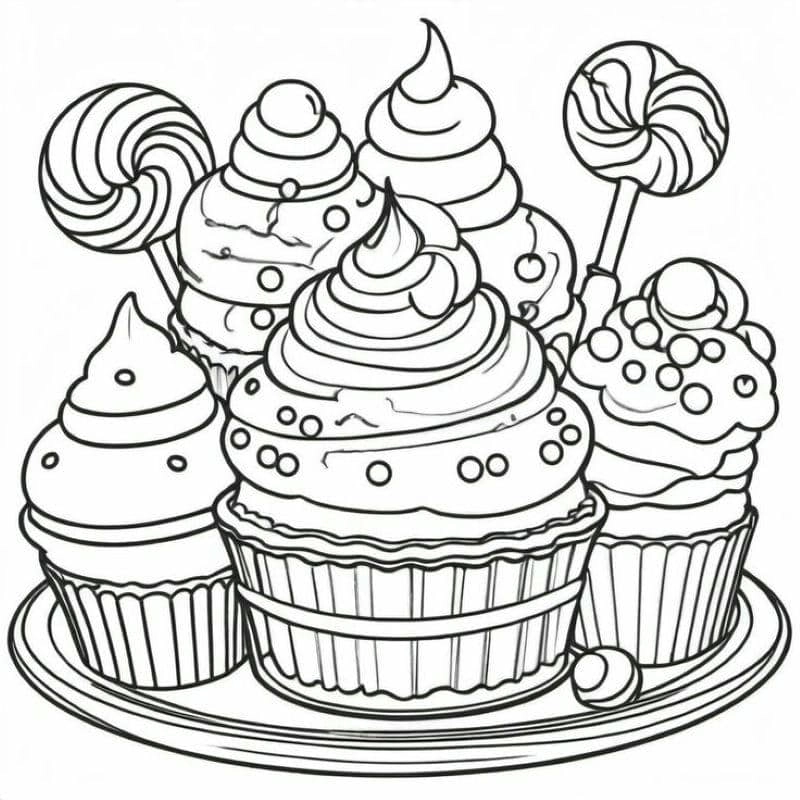 Mẫu ice cream tranh tô màu kem cho bé tập tô mỗi ngày