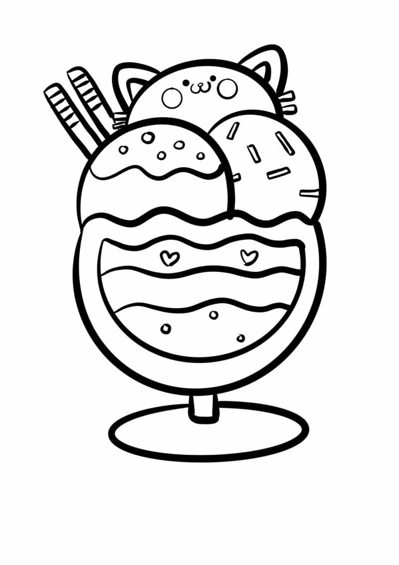 Giúp bé sáng tạo qua hình tô màu kem mát lạnh mùa hè