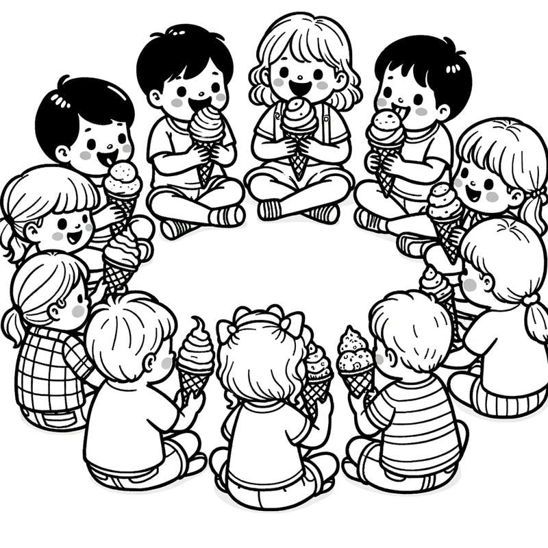 Tặng bé bộ cây kem tô màu vui học mỗi ngày