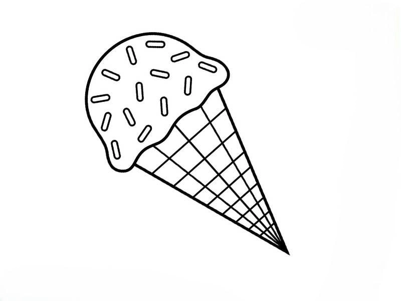 Tuyển chọn tranh tô màu kem ốc quế cho bé thỏa sức sáng tạo